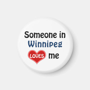 Iemand in Winnipeg houdt van me Magnet