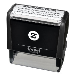 IEP Accommodations Provided Teacher Self-inking Stamp