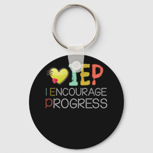 IEP I Encourage Progress Education Teacher Special Keychain