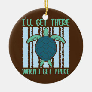 If a turtle loses its shell is it homeless Sea Ceramic Ornament