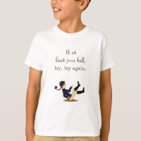 "If at first you fall, try, try again." Equestrian