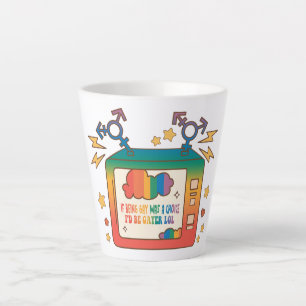 If Being Gay Was A Choice, I’d Be Gayer – Rainbow  Latte Mug