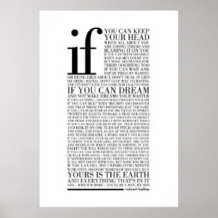 If by Rudyard Kipling (all options) Poster