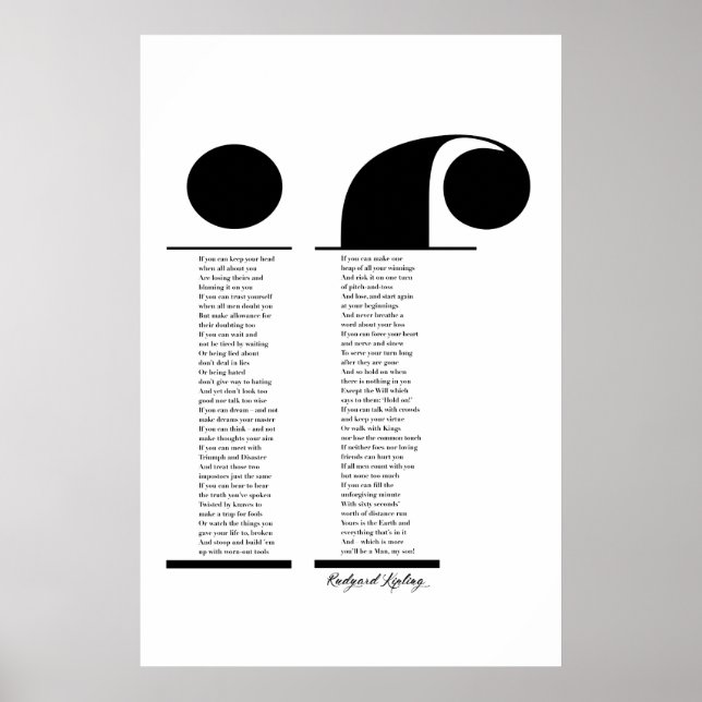 If by Rudyard Kipling (all options) Poster (Front)