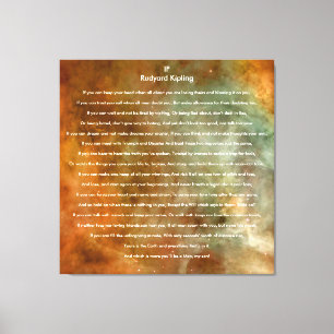 If by Rudyard Kipling on Orion Canvas Print