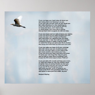 If by Rudyard Kipling Poster