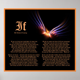 If by Rudyard Kipling with Phoenix Firebird Print
