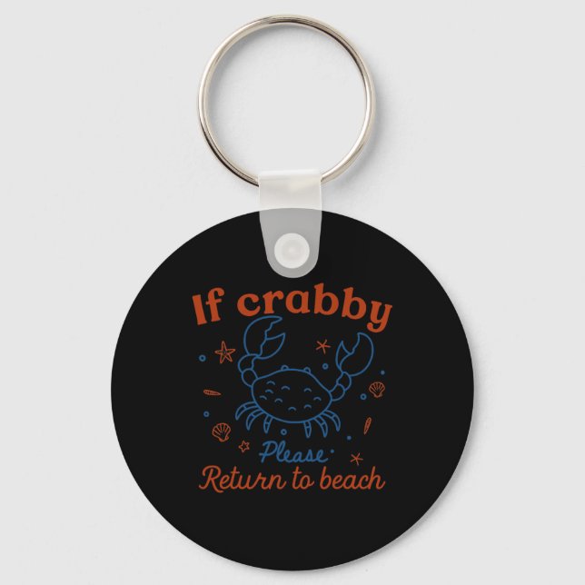 If Crab4  Keychain (Front)