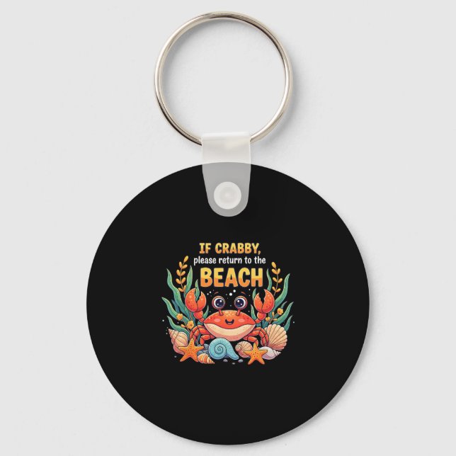If Crab  Keychain (Front)