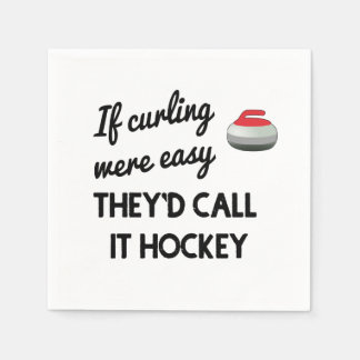 If Curling Were Easy Paper Napkin