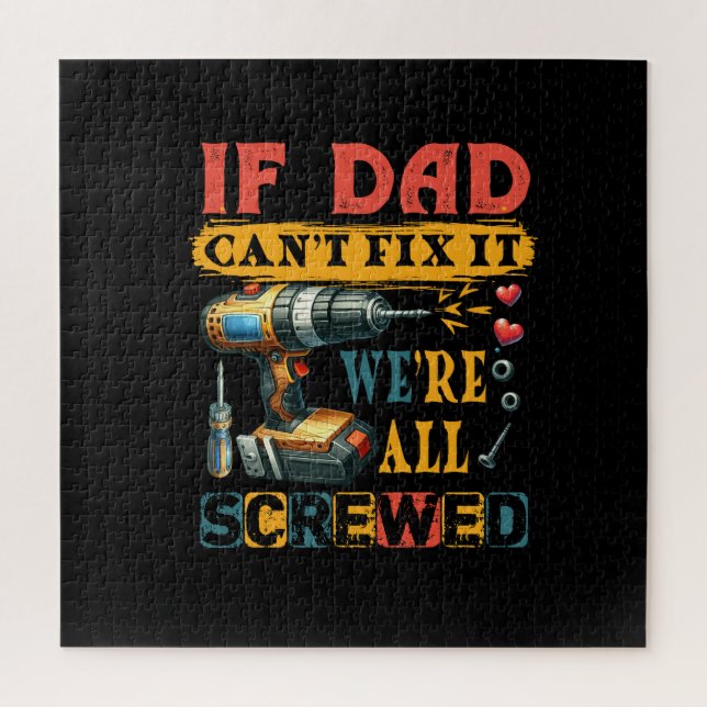 If Dad Can Not Fix Jigsaw Puzzle (Vertical)