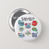 If Dogs Made Rally Signs 2 Inch Round Button (Front & Back)