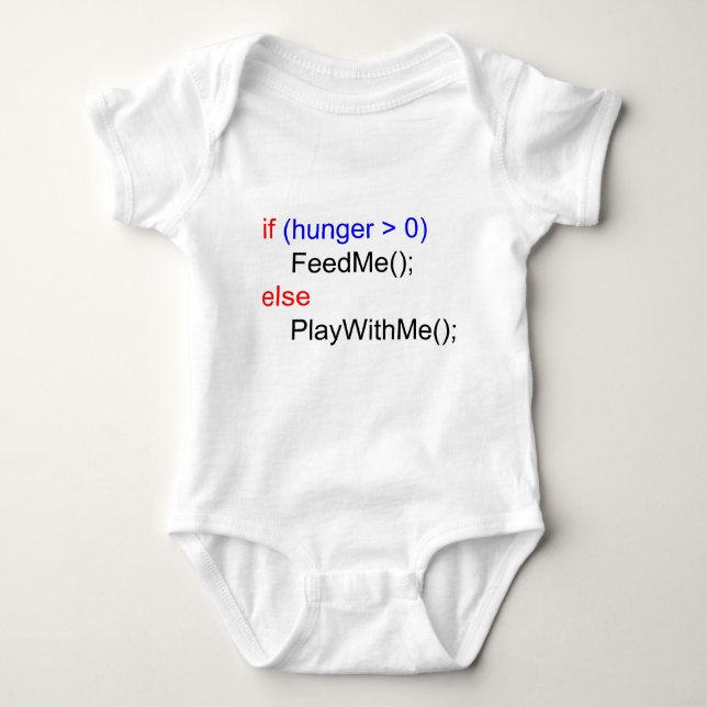 if...else baby bodysuit (Front)