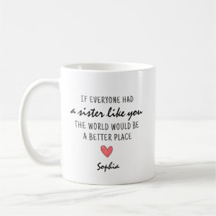 If Everyone Had a Sister Like You Personalized Coffee Mug
