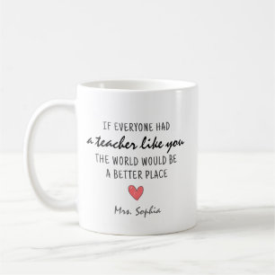 If Everyone Had a Teacher Like You Personalized  Coffee Mug