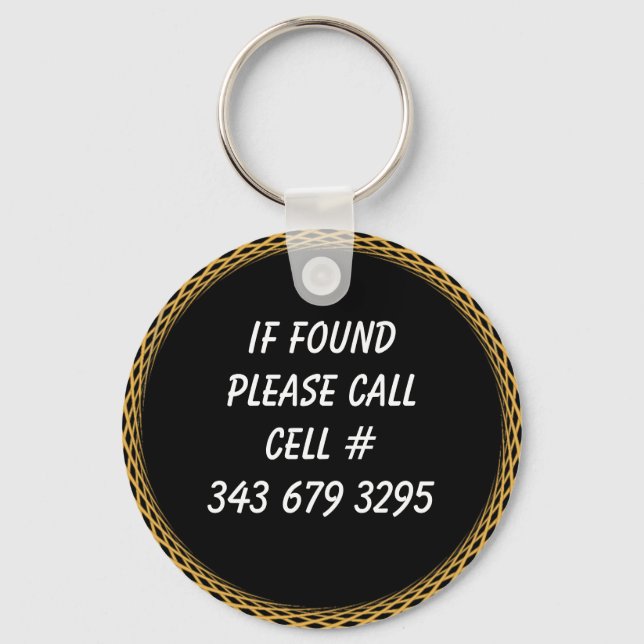 IF FOUND KEYCHAIN (Front)