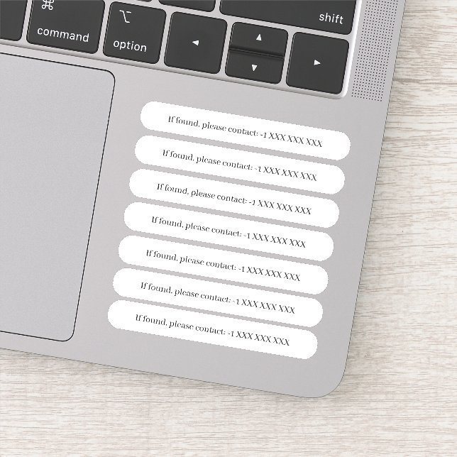 If Found, Please Contact/Return to x6 (Detail)