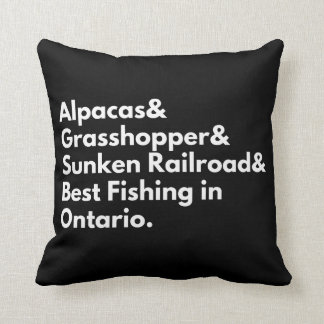 If found please return to Rice Lake Throw Pillow