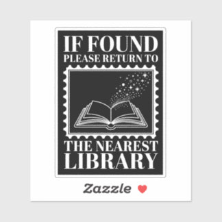 If Found Return to Library Postage Stamp