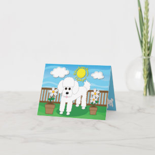 If friends were flowers, I'd pick you! Dog Card