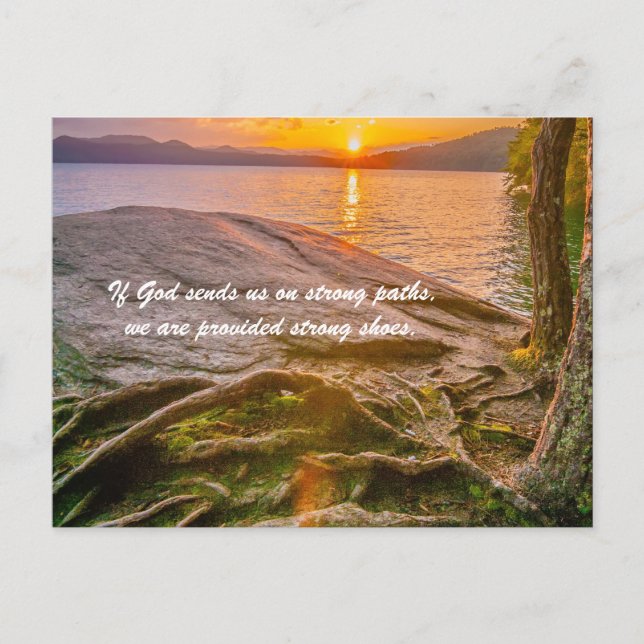 If God sends us on strong paths, Postcard (Front)