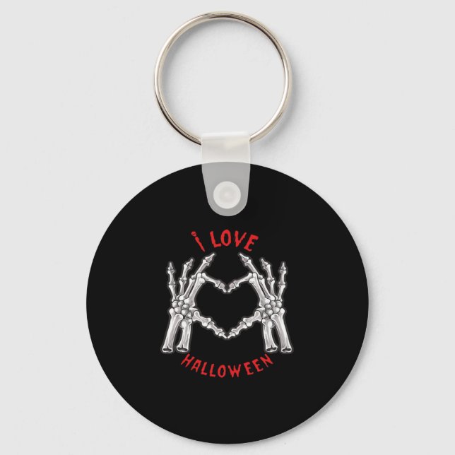 If Had Feelings They For Skeleton Hand Heart Keychain (Front)