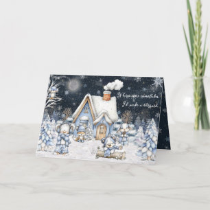 If Hugs Were Snowflakes I'd Make A Blizzard Winter Card