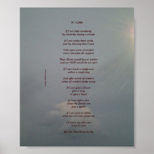 If I Can - A Zazzacious Poster Poem