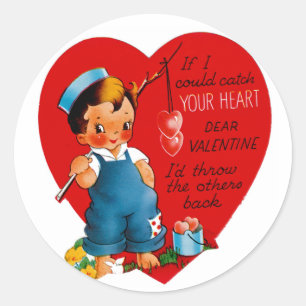 If I Could Catch Your Heart Classic Round Sticker