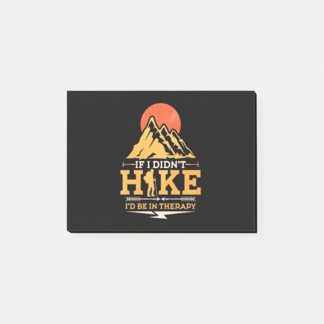 If I Did Not Hike Post-it Notes (Front)