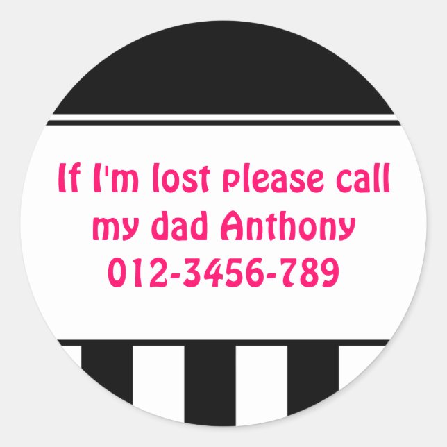 If I'm Lost Stickers (Front)