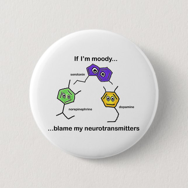 If I'm Moody... 2 Inch Round Button (Front)