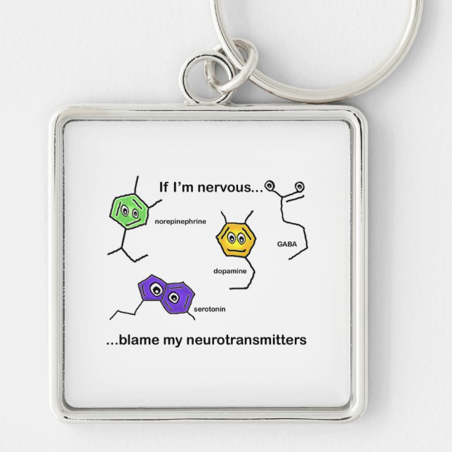 If I'm Nervous... Keychain (Front)