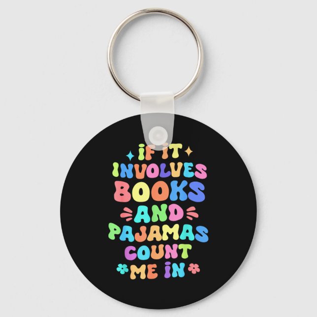 If involves books and pyjamas count in reading keychain (Front)