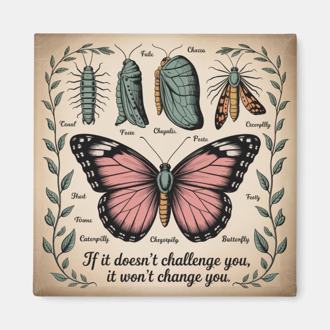 If It Doesn't Challenge You, It Won't Change You Magnet (Front)
