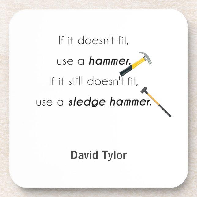 If it doesn't fit, coaster (Front)