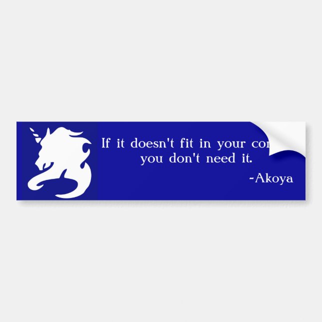 If it doesn't fit in your corset,... bumper sticker (Front)