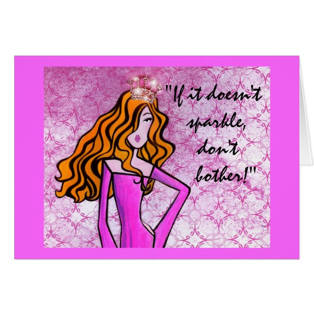 "If It Doesn't Sparkle, Don't Bother!" (Front Horizontal)