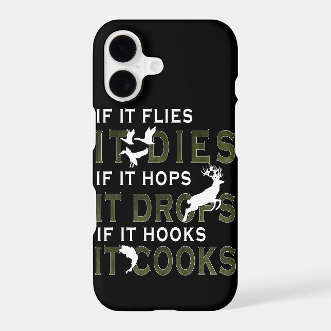 If It Flies It Does Funny Fishing Hunting (Back)