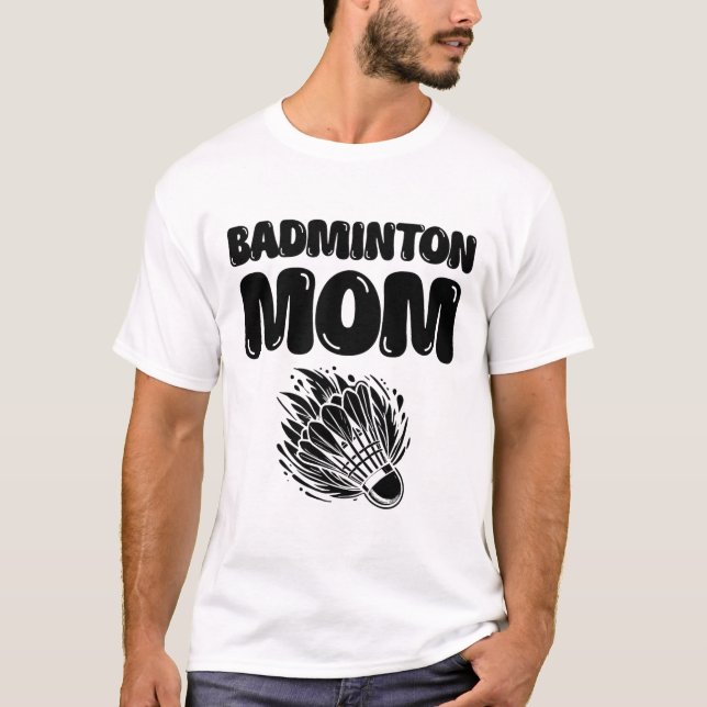 If It Involves Badminton Count Me In Shuttle  T-Shirt (Front)