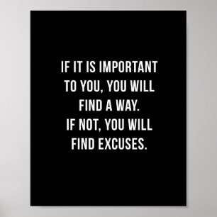 If it is important - 8"x10" Inspirational Print