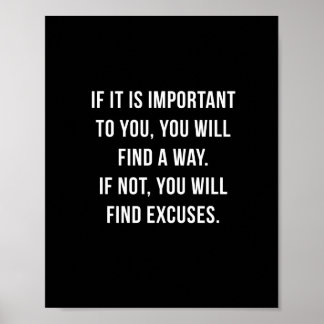 If it is important - 8"x10" Inspirational Print