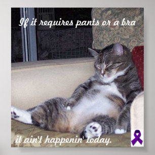 If it requires pants or a bra... poster