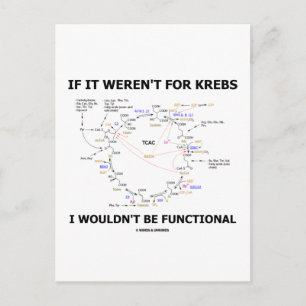 If It Weren't For Krebs I Wouldn't Be Functional Postcard
