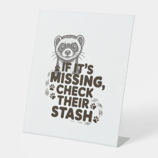 If its missing, check their stash pedestal sign