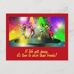 If life gets heavy Inspirational Postcard (1)