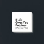 If Life Gives you a Potatoes Make a Latke  Post-it Notes<br><div class="desc">Hanukkah humour,  Jewish food pun,  potato joke,  latke lover fun,  Jewish culture laugh,  Hanukkah 2025,  traditional meets modern,  festival of lights funny,  Jewish holiday food,  witty holiday saying</div>