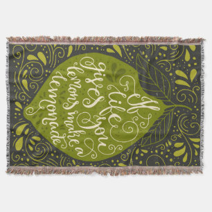 If Life Gives You Lemons Make A Lemonade Throw Blanket