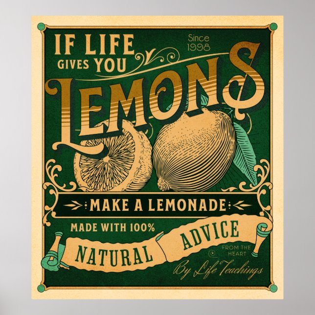 If Life gives you lemons Poster (Front)