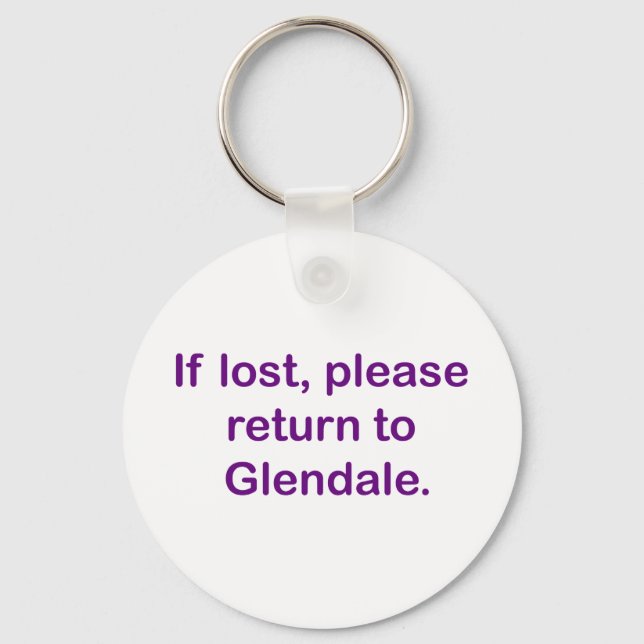 If Lost, Please Return Keychain (Front)